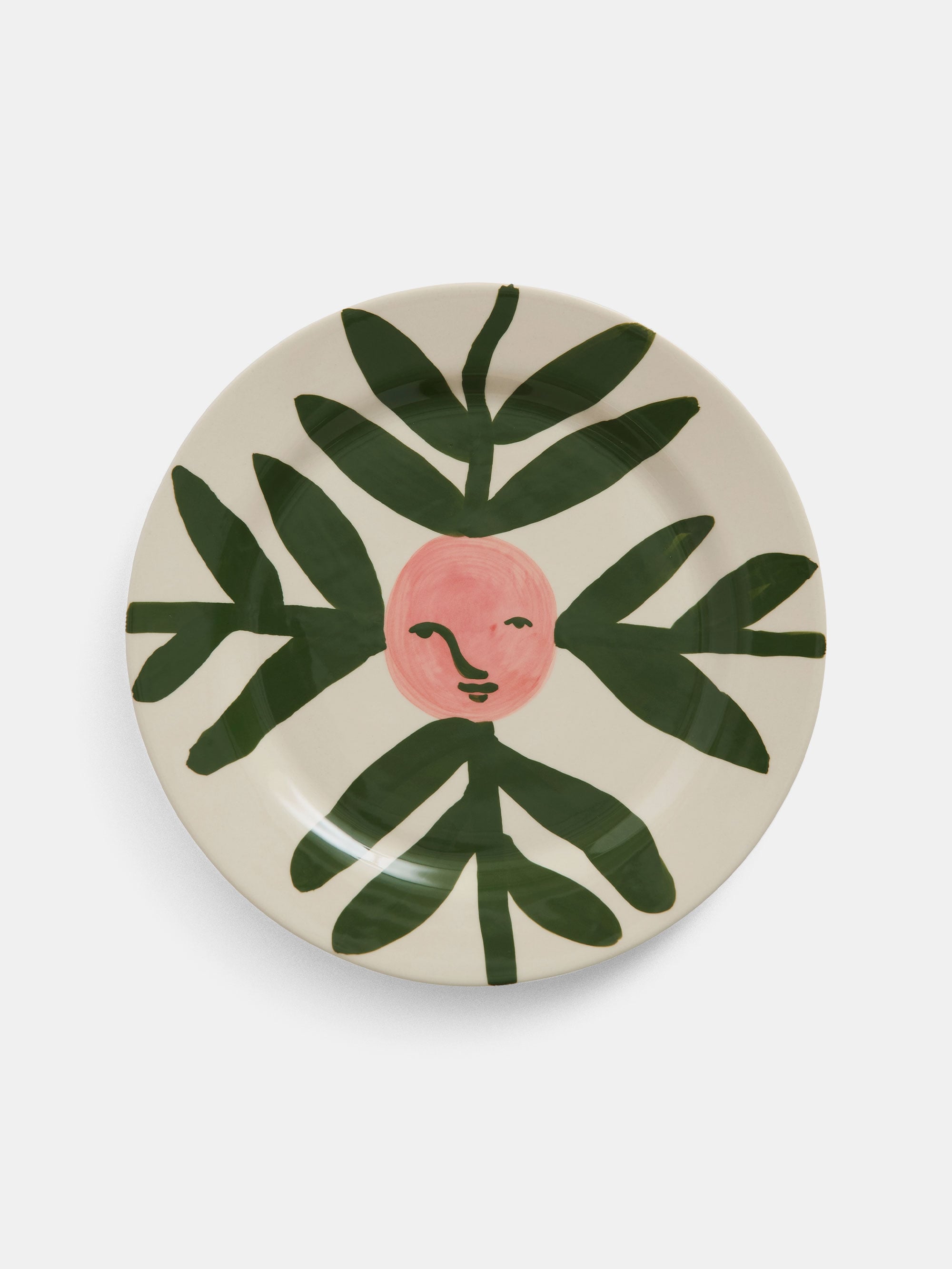 58601 7d53aedba7 Hay La Pittura Plate Oe24 Blush Face Vine Portrait
