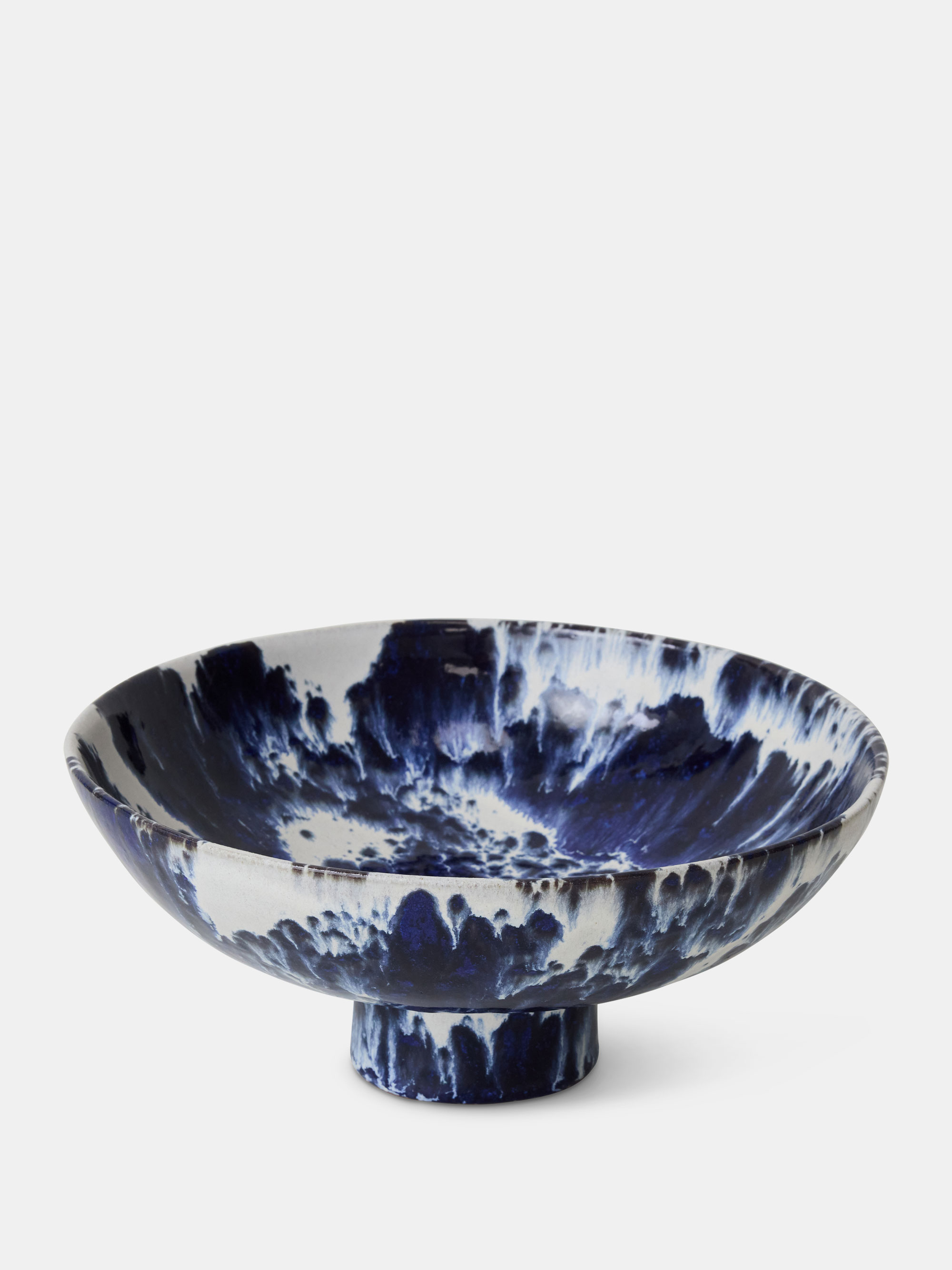 58939 14871f3c9a Ceramic Bowl On Base Indigo 1 Portrait