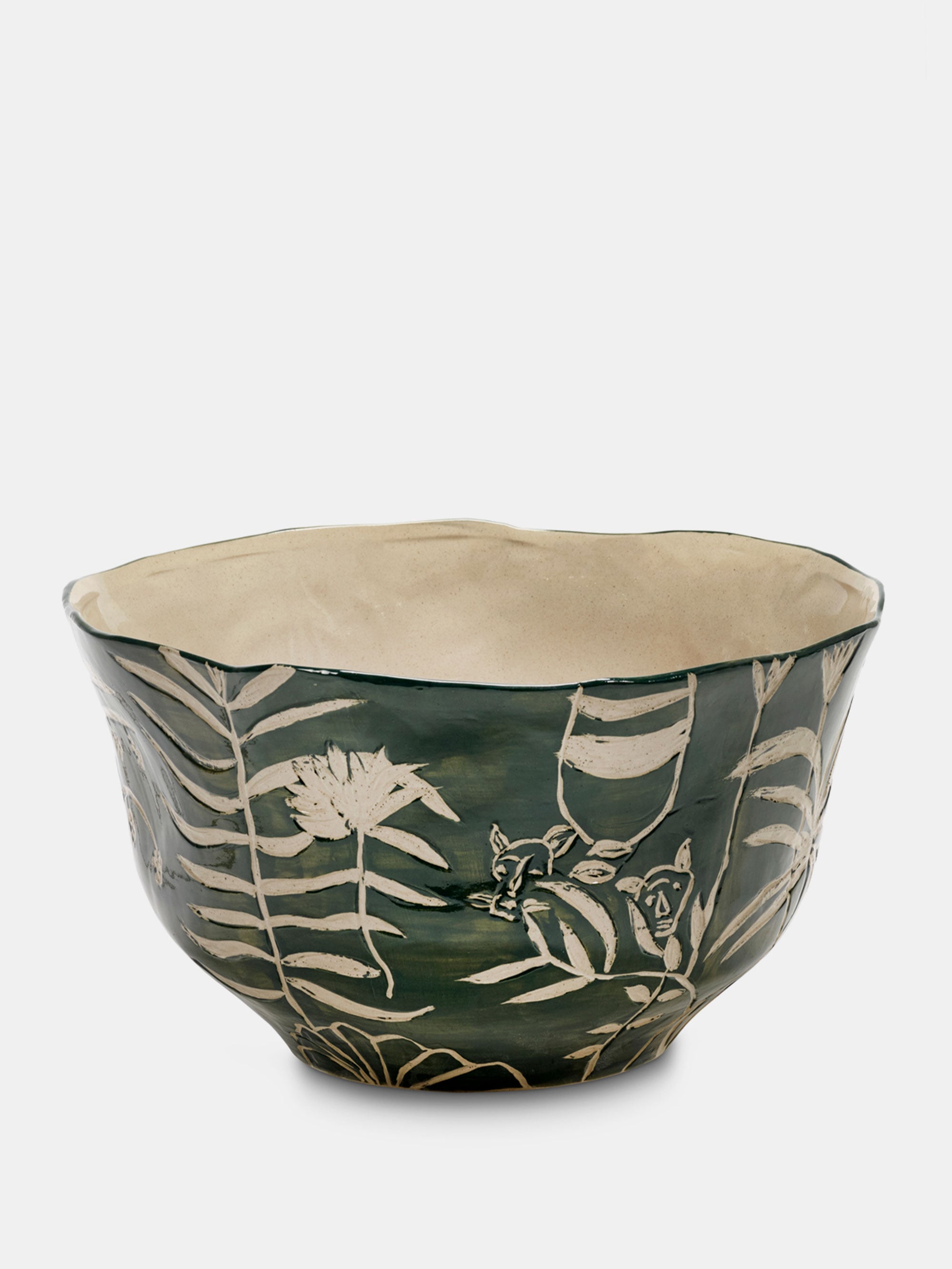 60164 79270654f2 Flower Pot 10 Green Beige 2 Portrait