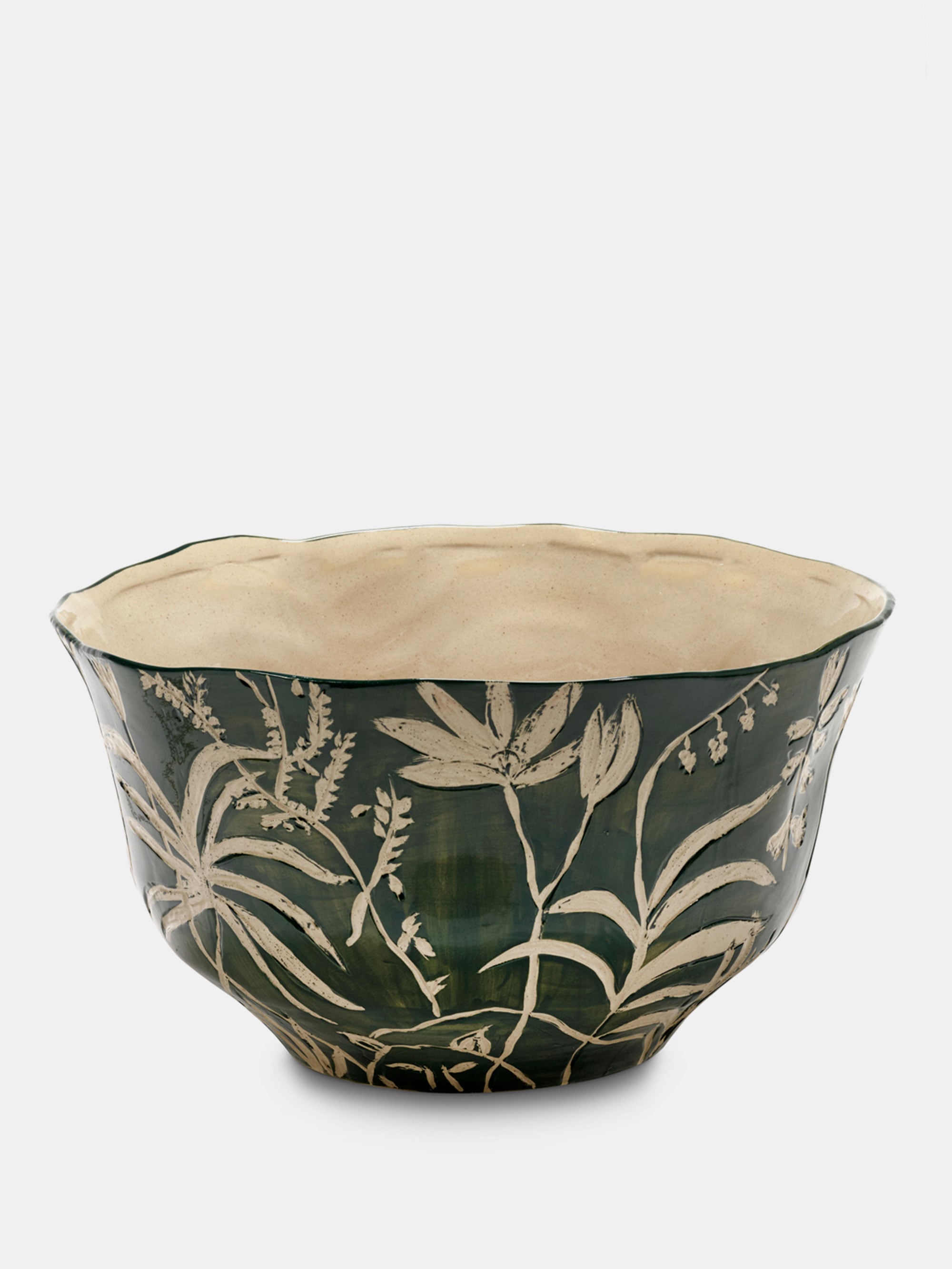 60164 D524bcb16f Flower Pot 10 Green Beige Portrait