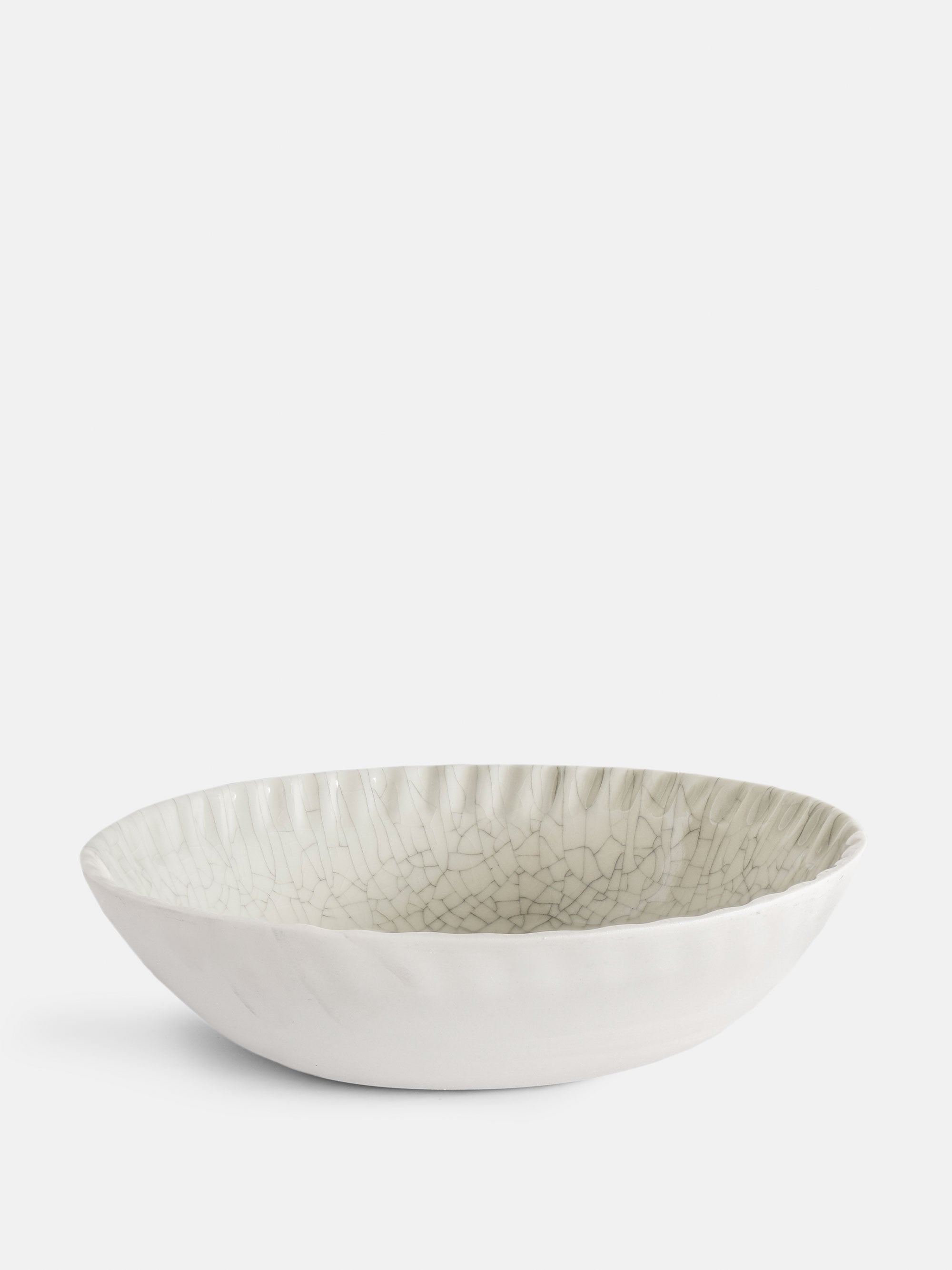 60209 E330e81133 Dashi Small Serving Bowl Quartz Craquele Shift Portrait