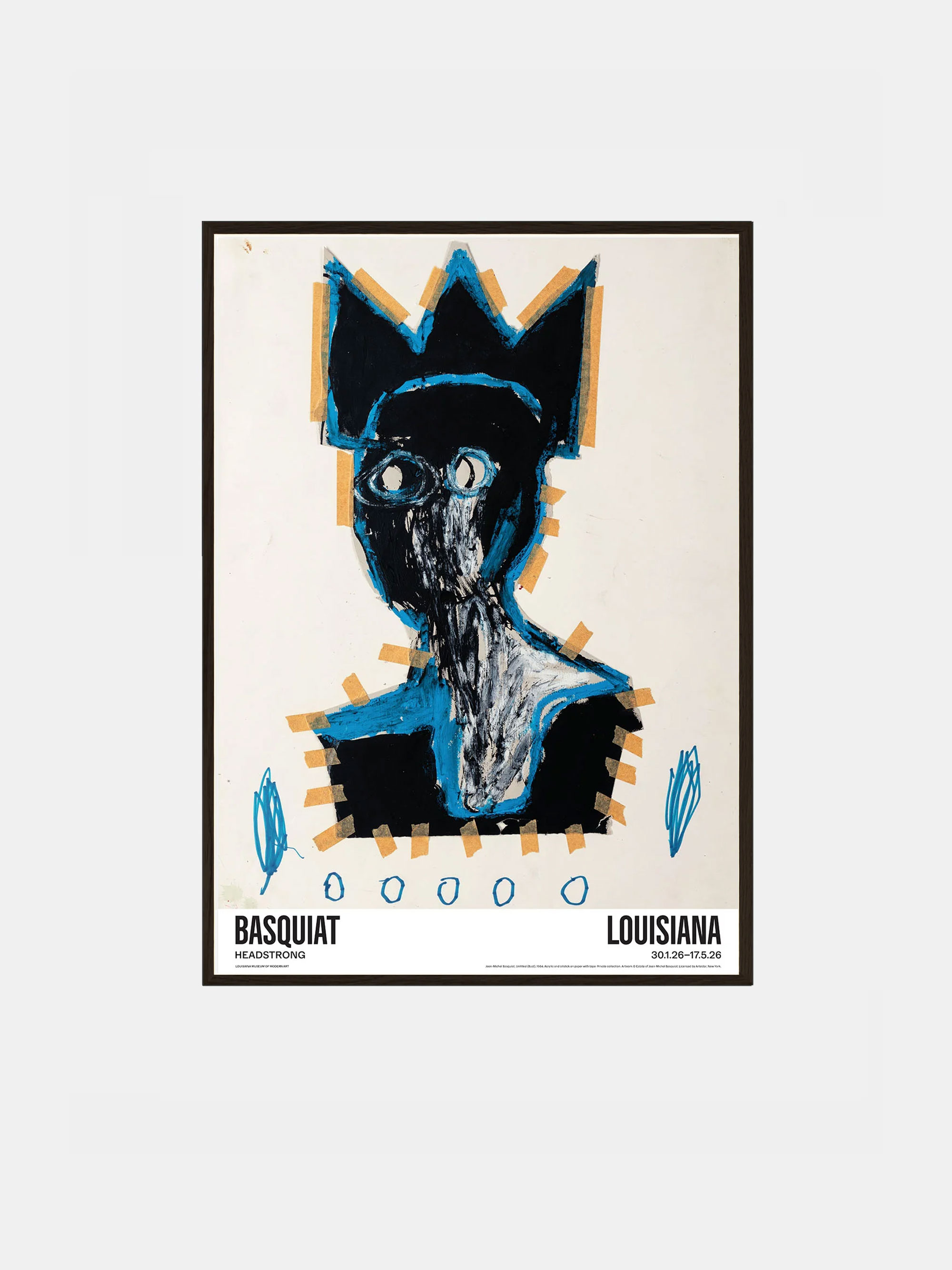 Louisiana — Jean-Michel Basquiat - Untitled (Bust) 1984 - Black