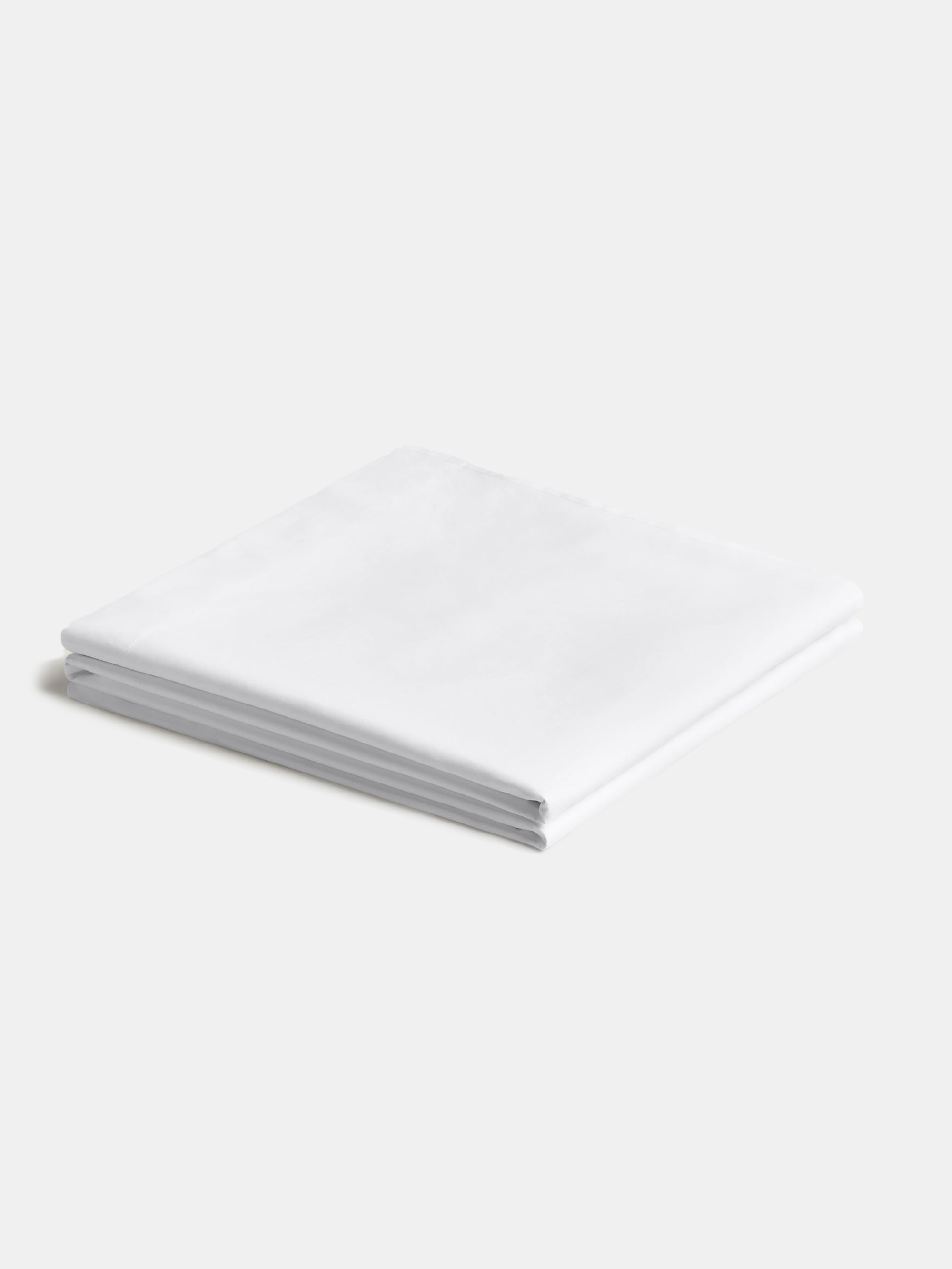 60963 2dc235a3b3 Percale Flat Sheet 260x280 Crisp White Portrait