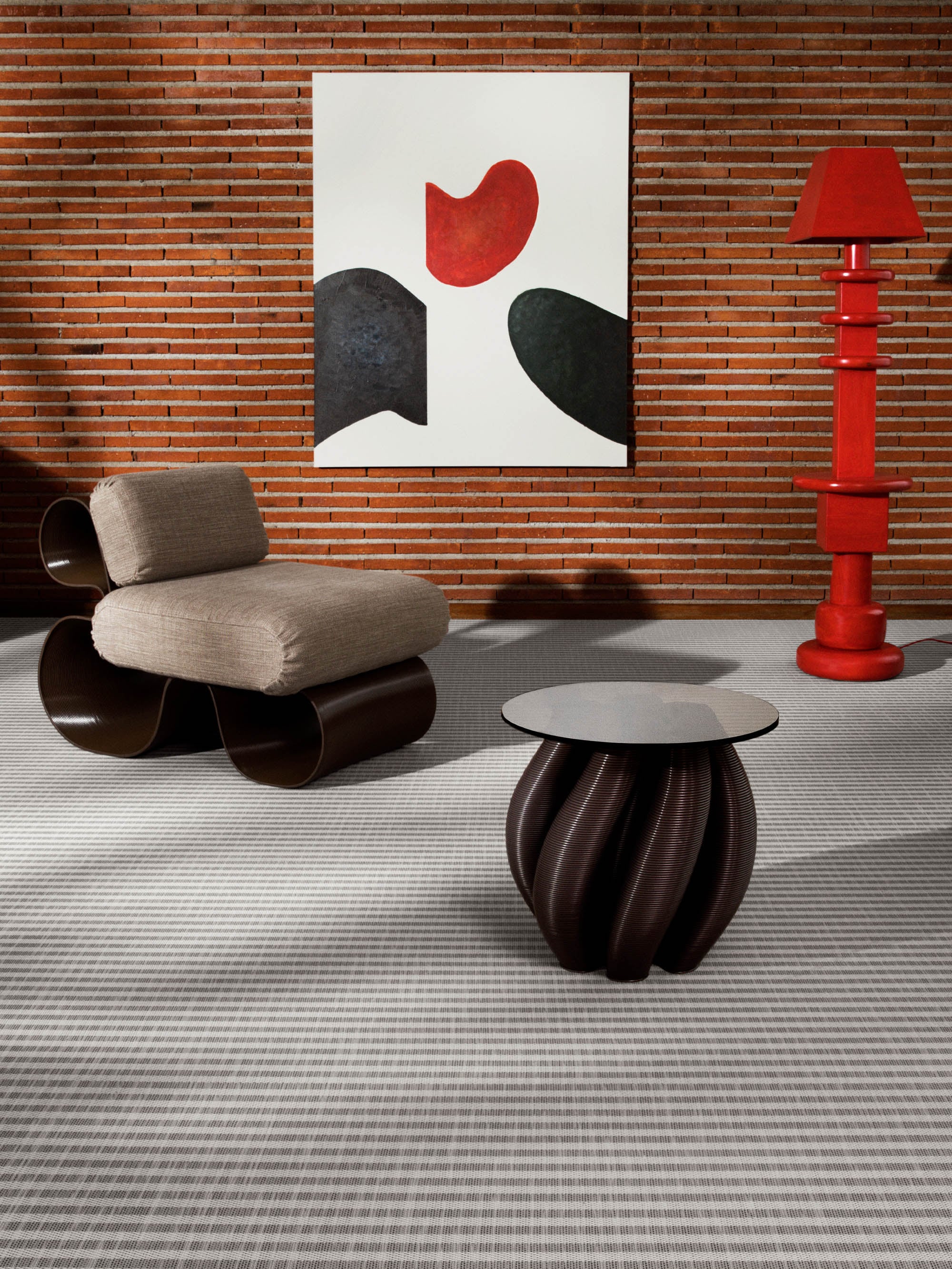 61185 718147115e Eel Lounge Chair Black 6137246 Portrait