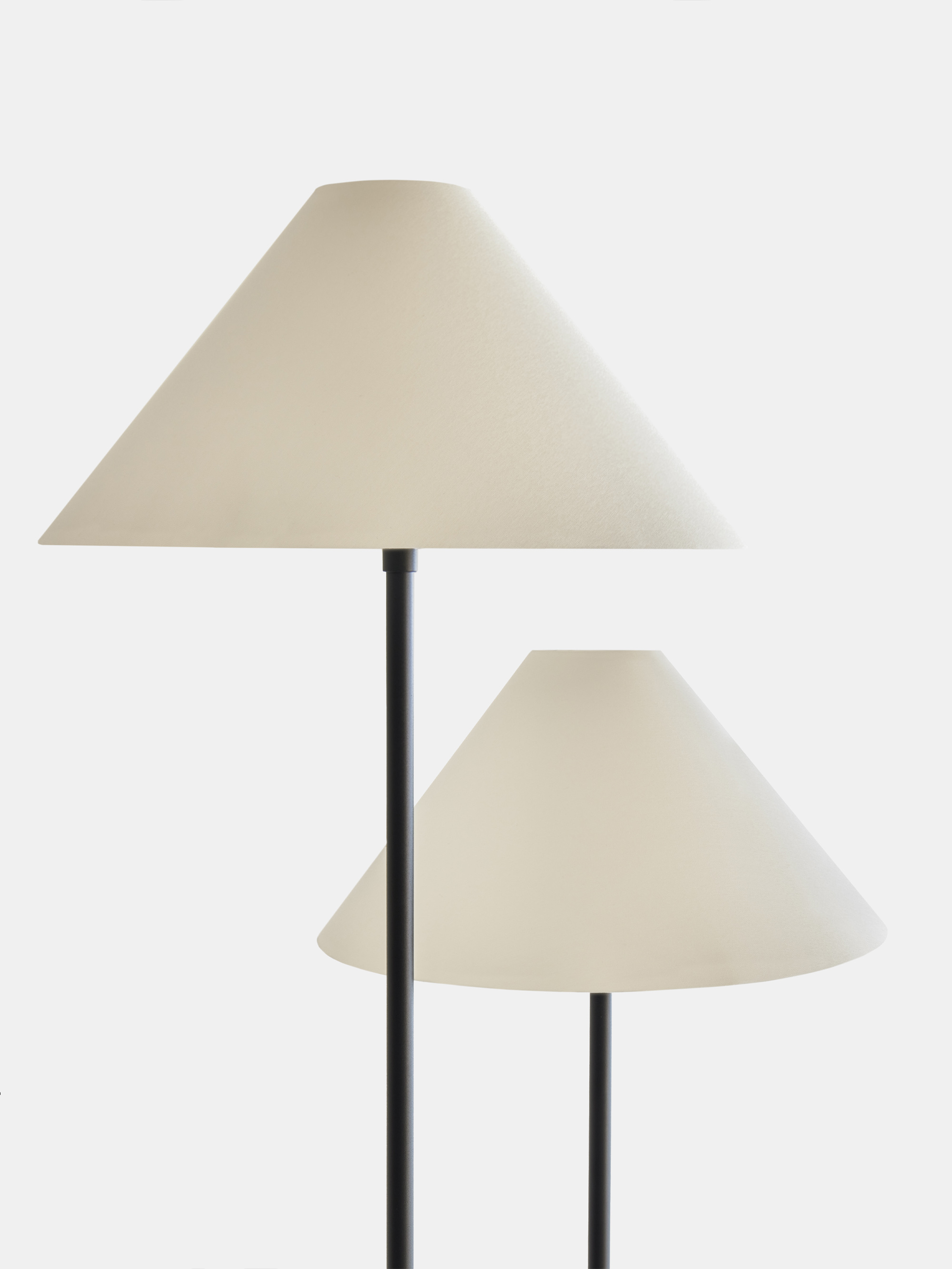 61496 2f1e0c46a0 Arc Floor Lamp Shade Beige Chintz 3 Portrait