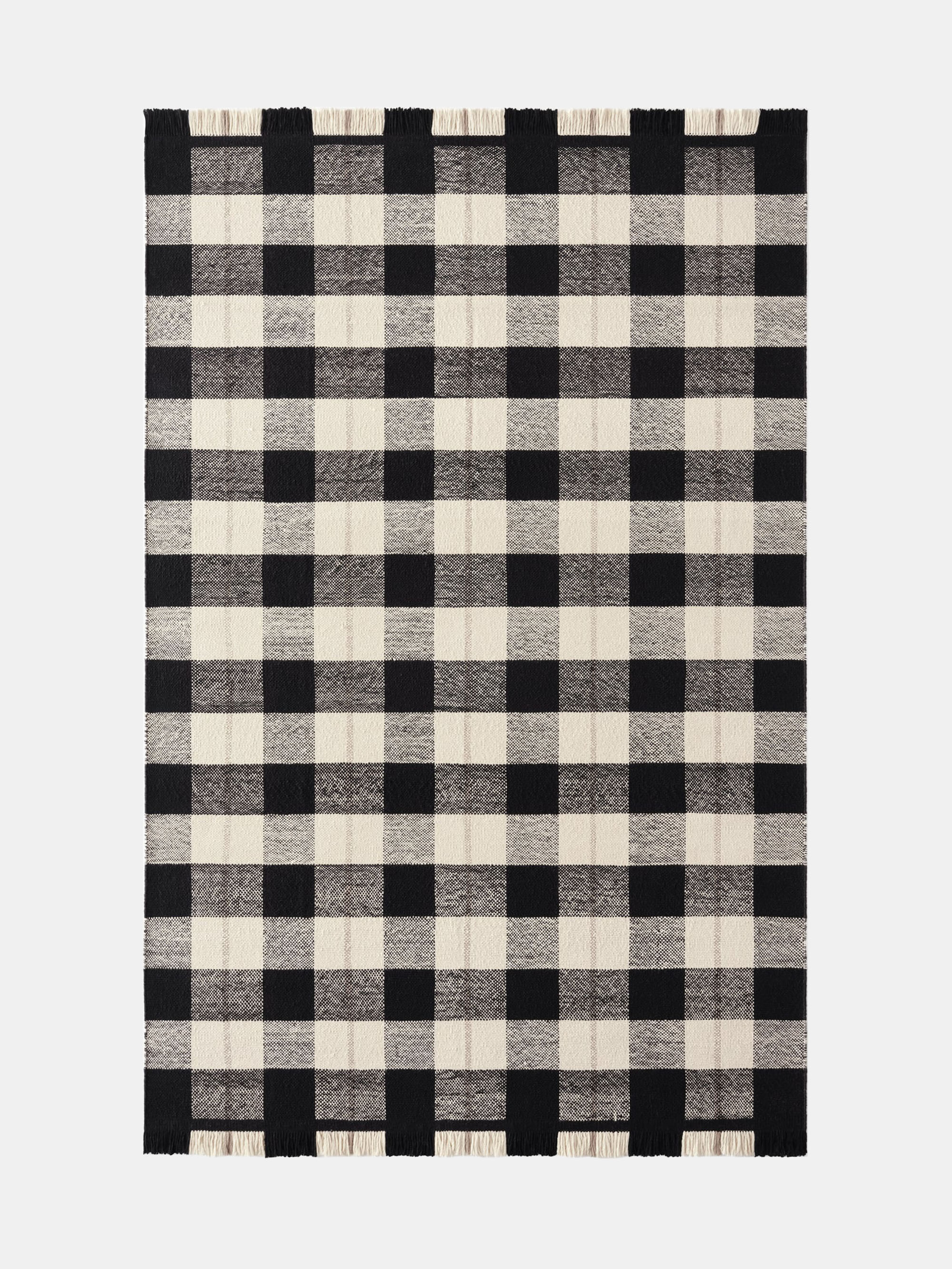 61508 3c7e3a507a Plaid Black Cream Nordic Knots Portrait