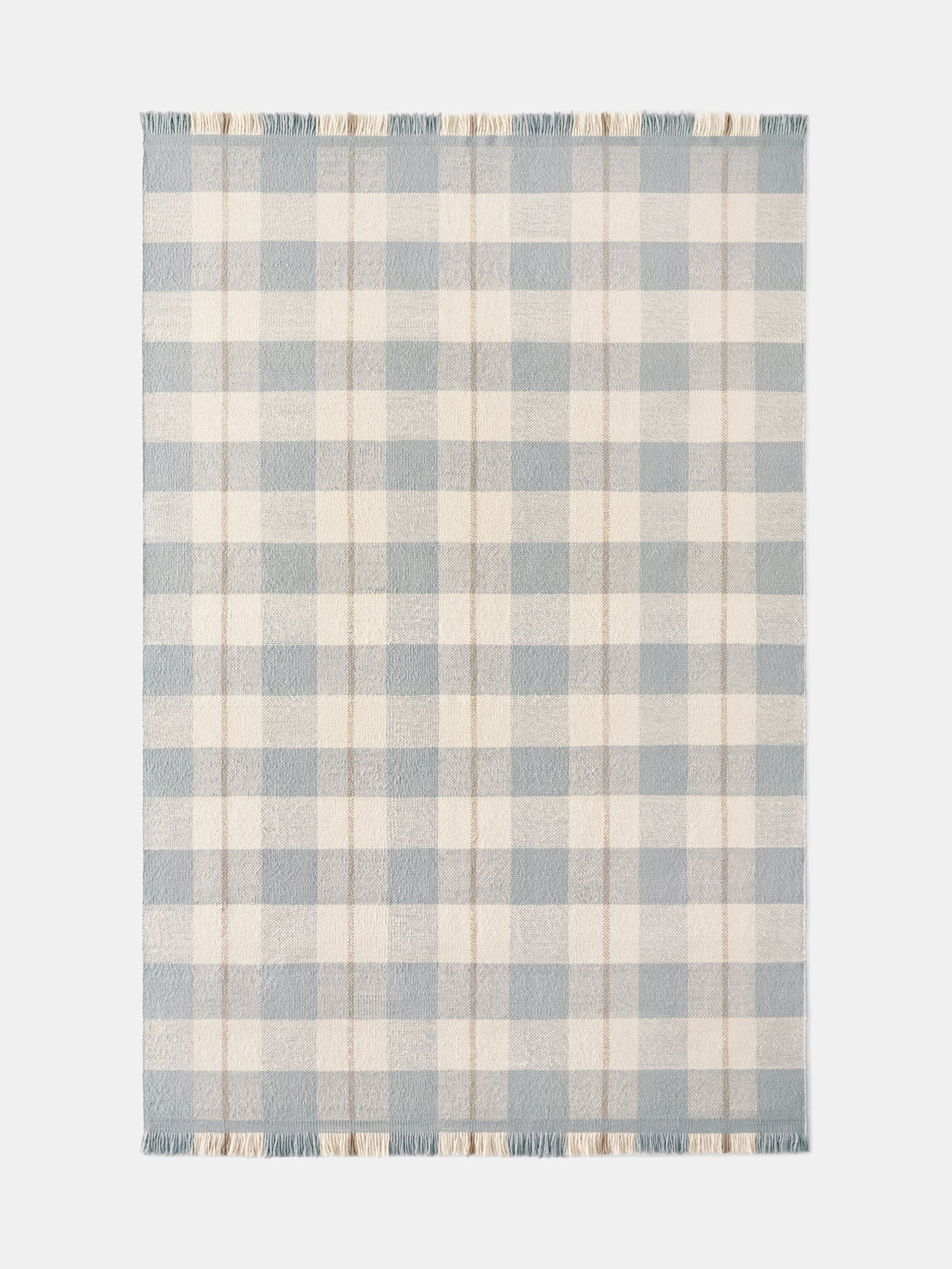 61527 E2071ea078 Plaid Blue Cream Nordic Knots Portrait