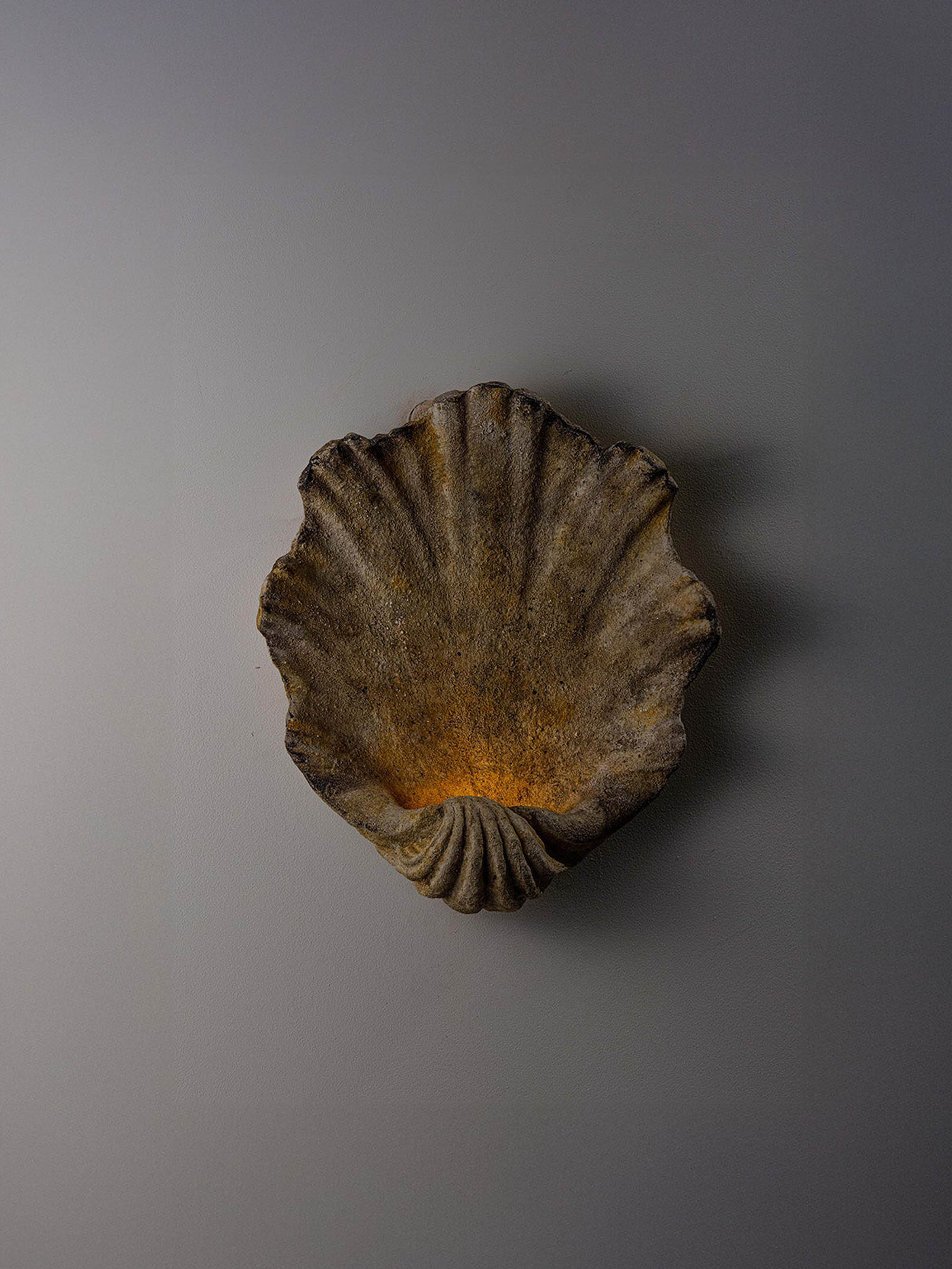 62069 1dcf18d8de Scallop Shell Wall Light Small Lit Portrait