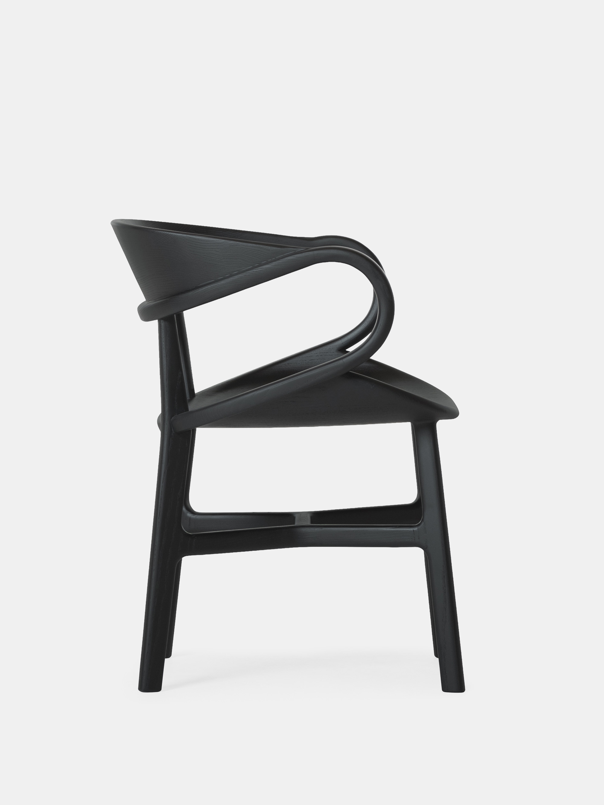 62106 3c4ab3a82f Vivien Chair Black Stained Ash Side Portrait