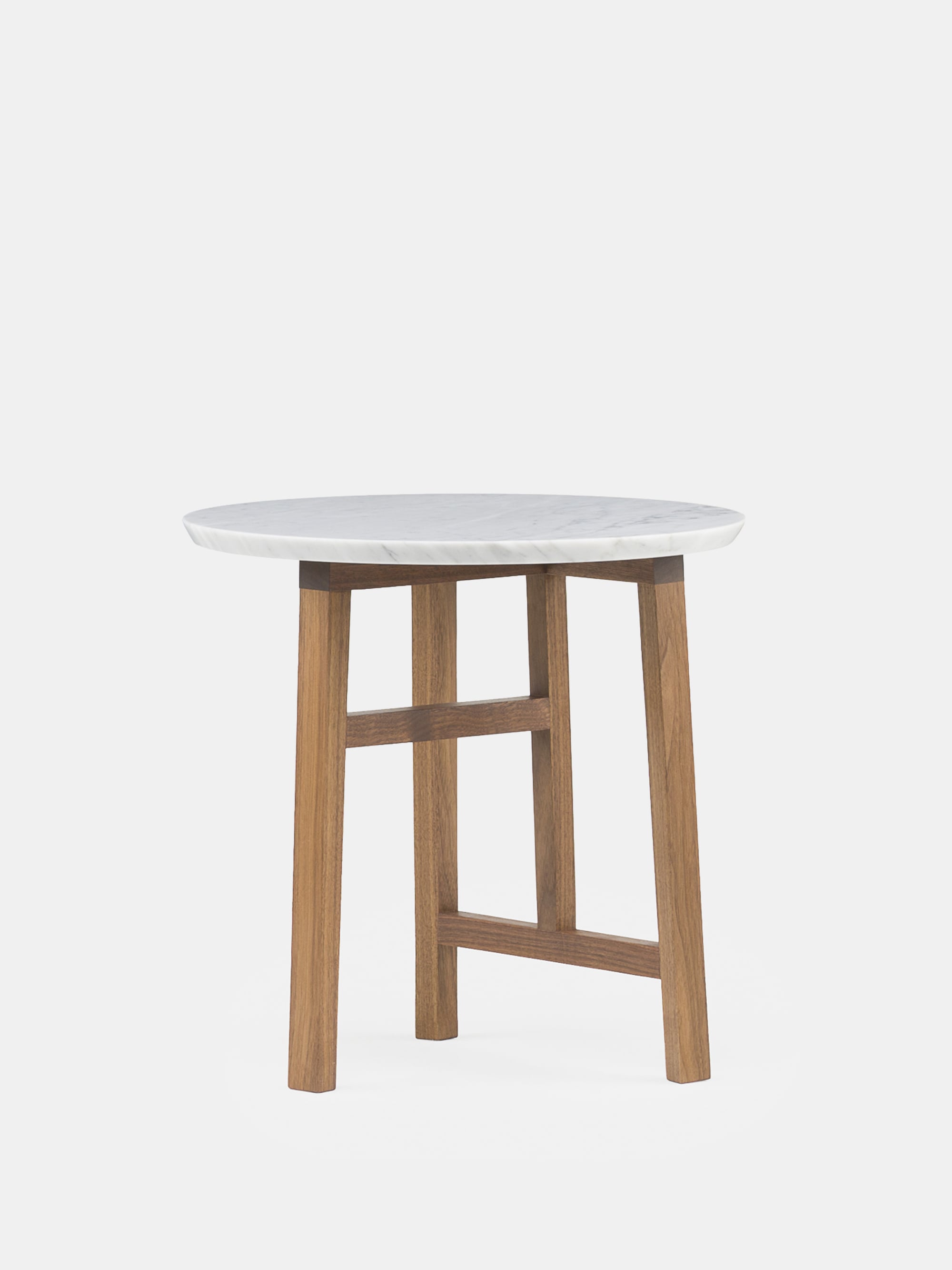 62122 4e24d52a7e Trio Side Table Dansih Oiled Walnut Carrara Marble Portrait
