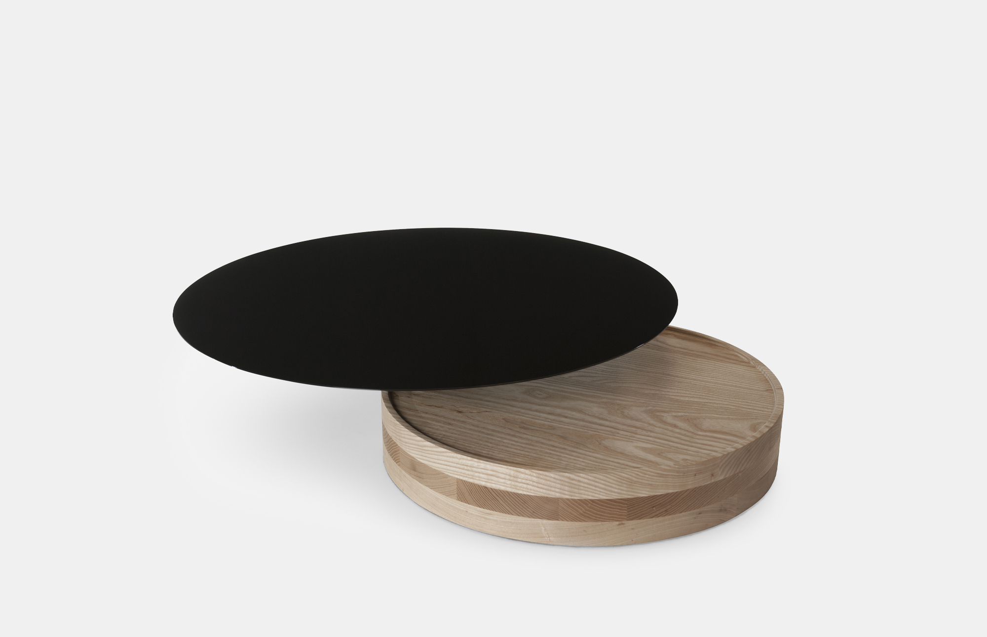 62126 287c2dc1c3 Laurel Coffee Table Danish Oiled Ash Gloss Black Painted Hdf140708 Portrait