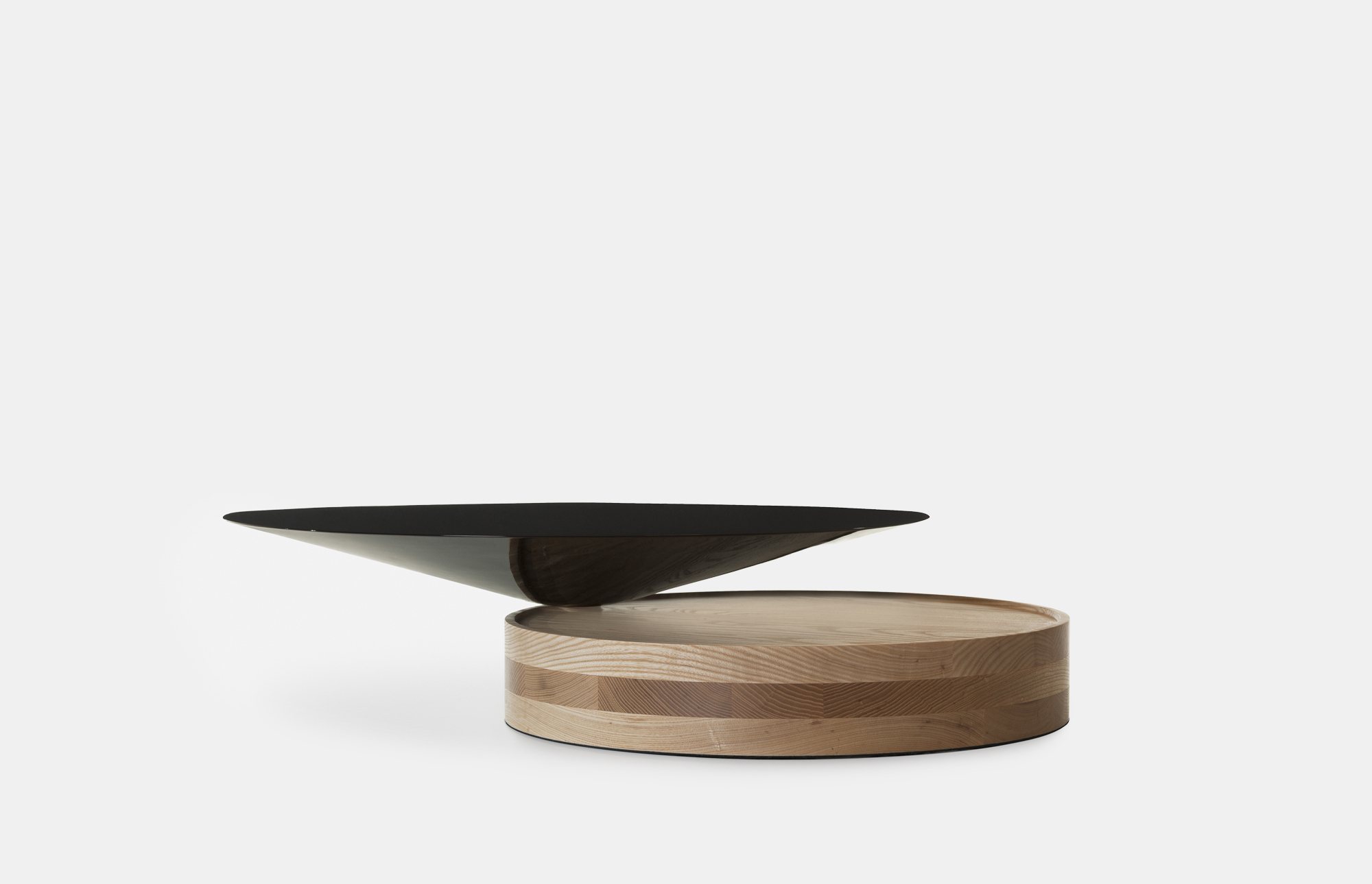 62126 4edcca9e1a Laurel Coffee Table Danish Oiled Ash Gloss Black Painted Hdf Front140707 Portrait