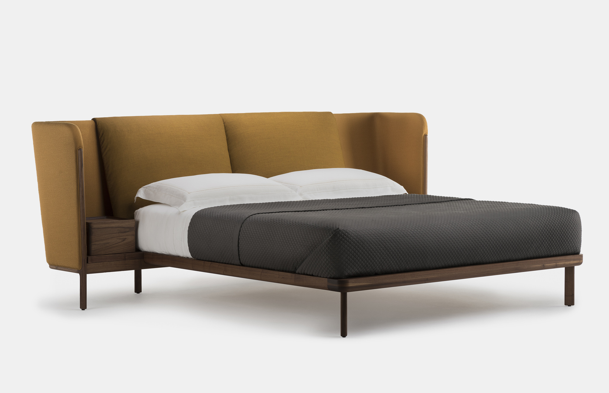 62140 C42049b65a Low Dubois Bed With Bedsides Side Danish Oil Walnut Portrait