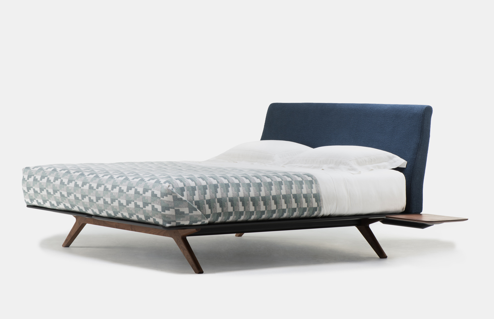 62141 8c08adfdb9 Hepburn Bed Sunniva Danish Oiled Walnut Side Portrait