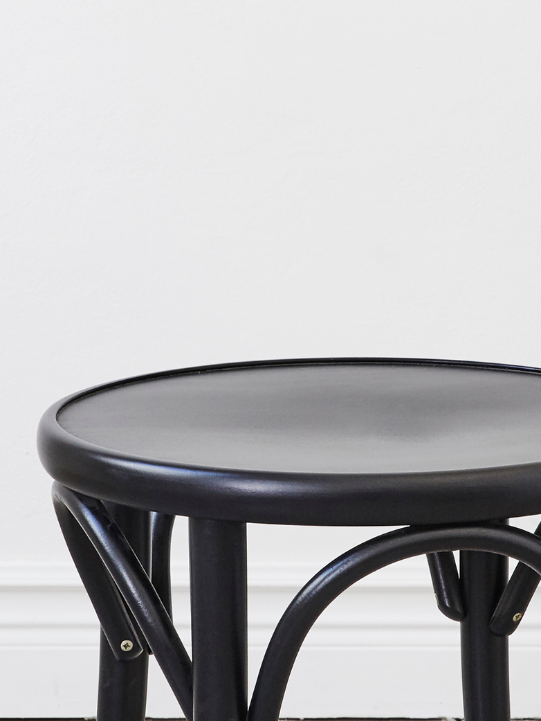 Stool No 60 – Black – Wood