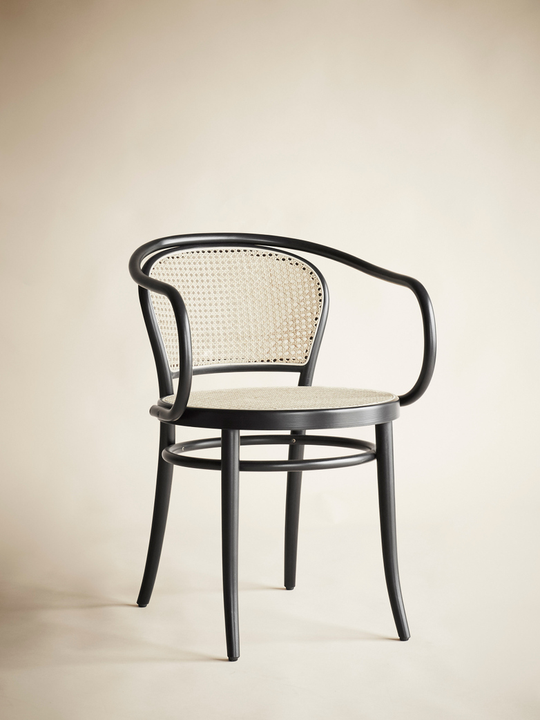 Armchair No 33 – Black - Cane