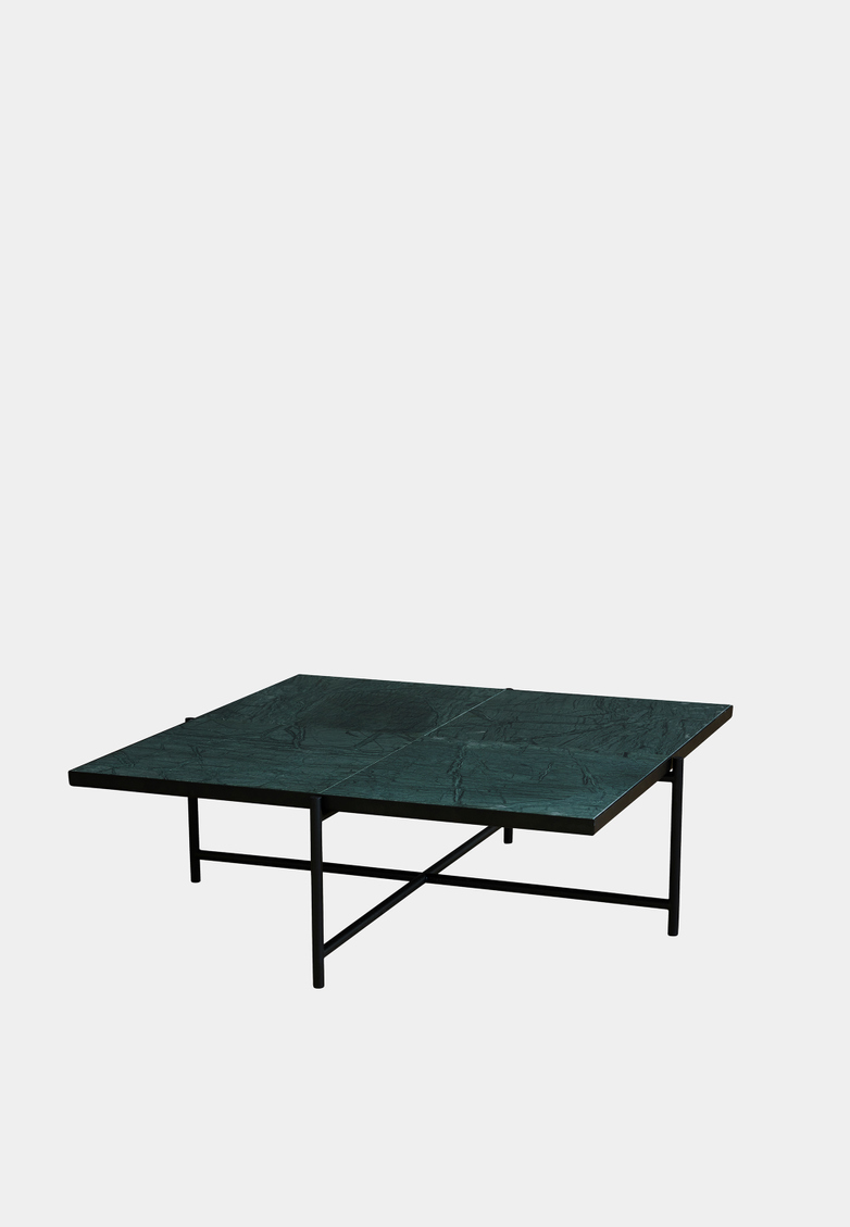 Green Marble - Black & Brass Frame