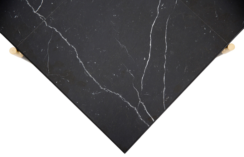 Black Marble - Black & Brass Frame