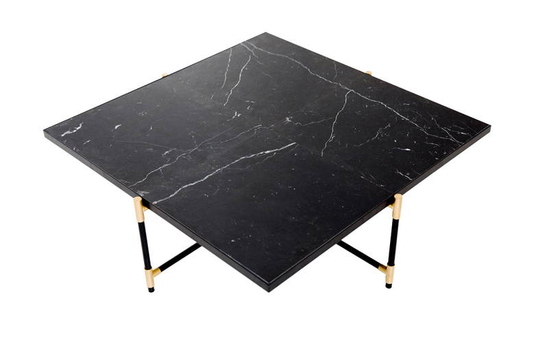 Black Marble - Black & Brass Frame