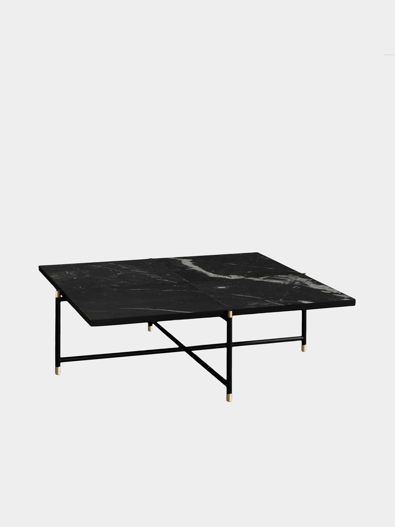 Black Marble - Black & Brass Frame