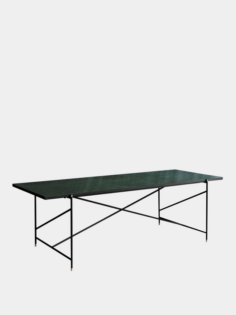 Green Marble - Black & Brass Frame