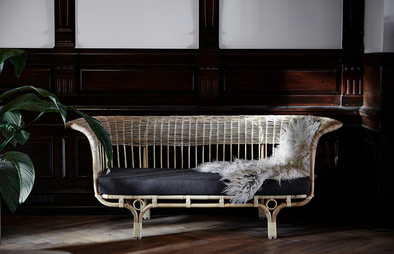 Belladonna Sofa with Dark Grey Cushion